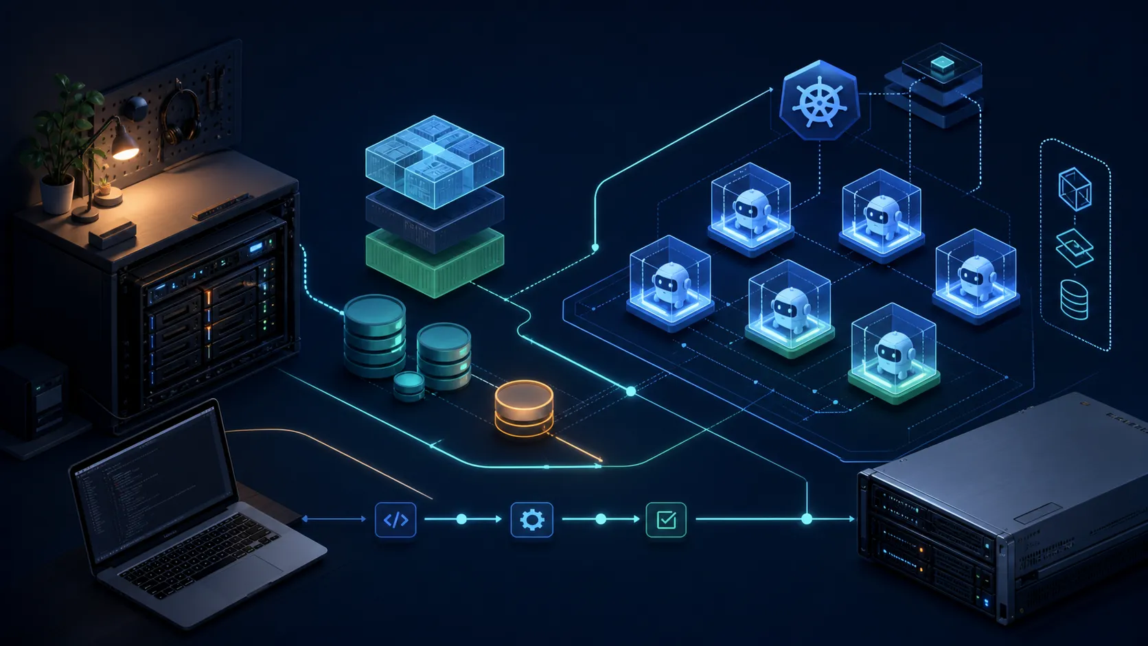NAS and Kubernetes-based CI runner architecture